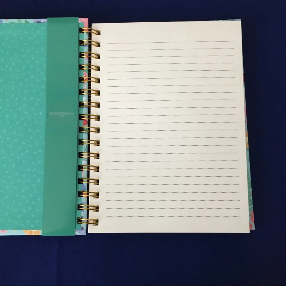 Clementine Spiral Notebook ~ Mushroom Floral Meadow Notebook